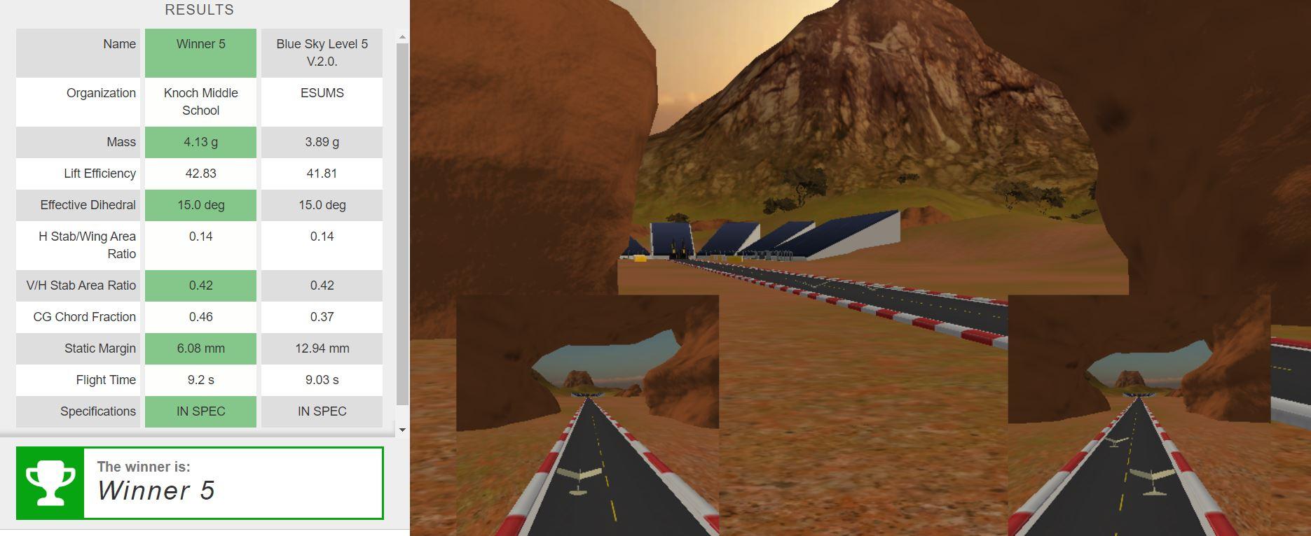 screenshot of flight range
